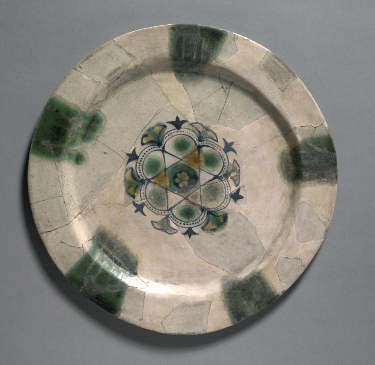 Dish with Splashes of Green