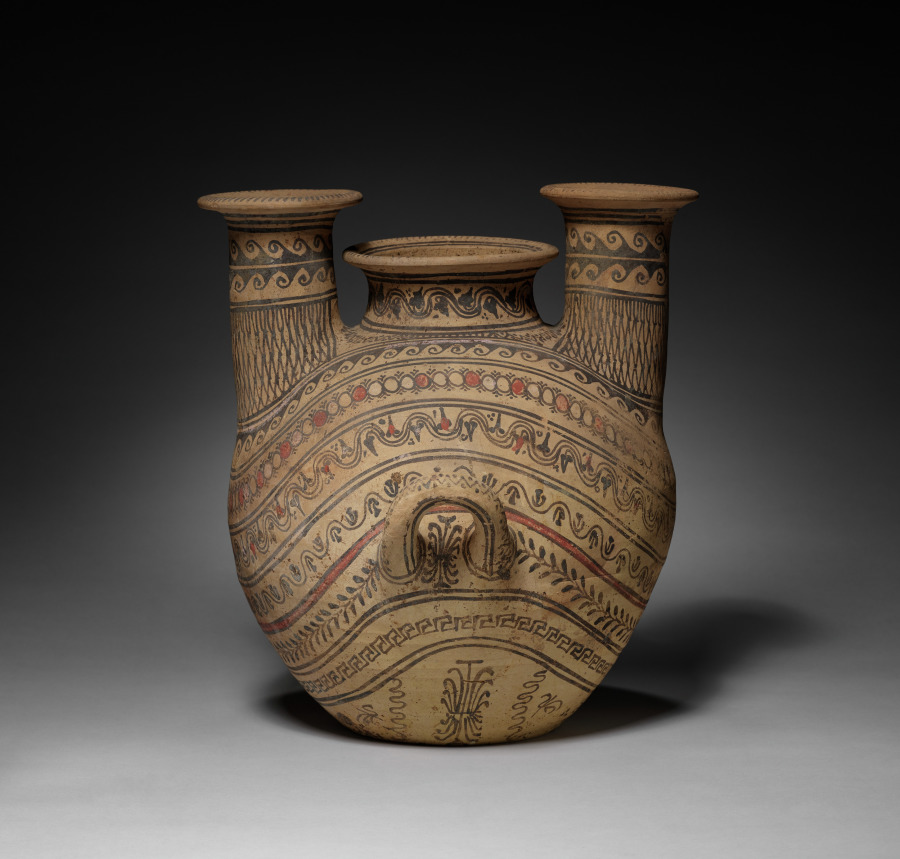 Two-Spouted Strainer Askos (Flask)