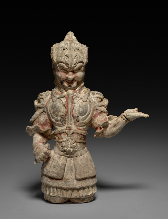 Warrior in Sheet-Metal Armor by Unknown Artist (618), earthenware at Cleveland Museum of Art