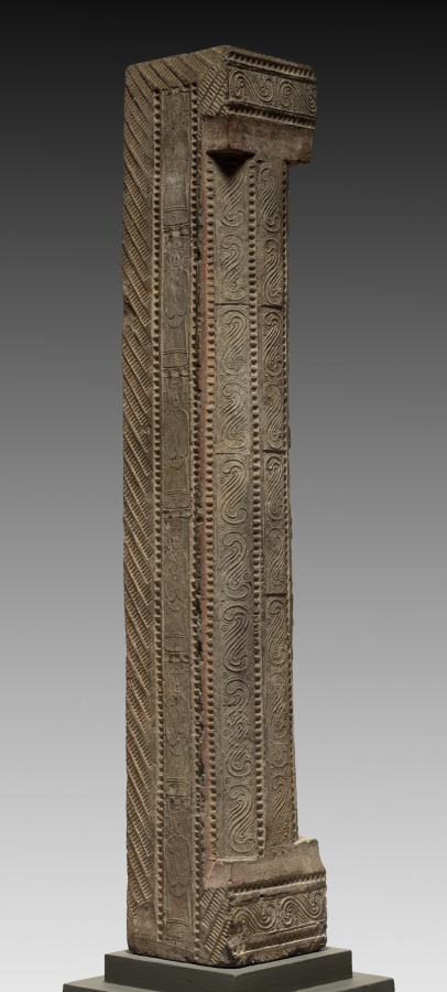 Hollow Tile: Column from Tomb-Chamber Doorway