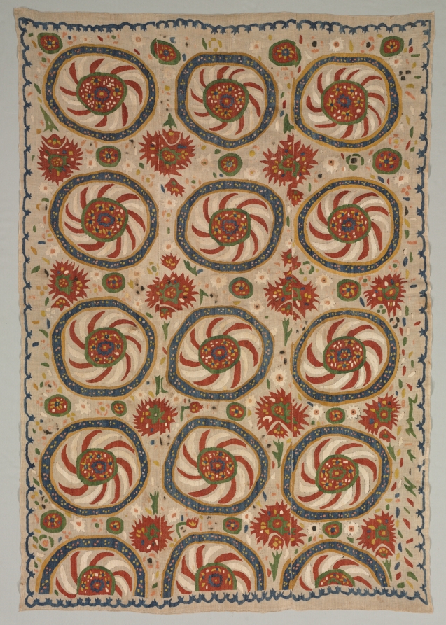 Embroidered Cover or Curtain