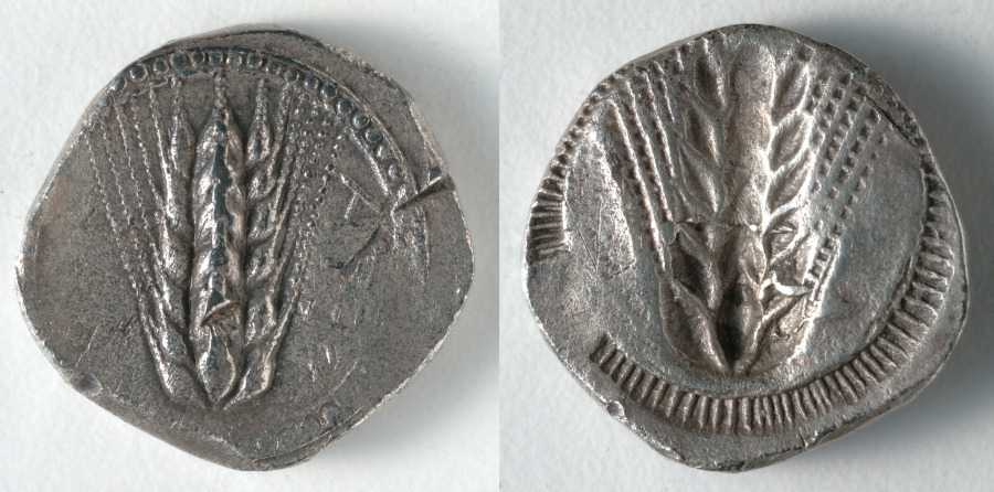 Stater: Barley (obverse); Barley, Incuse (reverse)