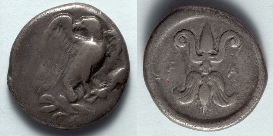 Stater: Eagle (obverse); Thunderbolt (reverse)