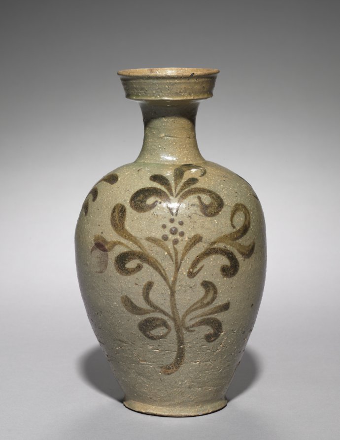 Vase with Floral Design