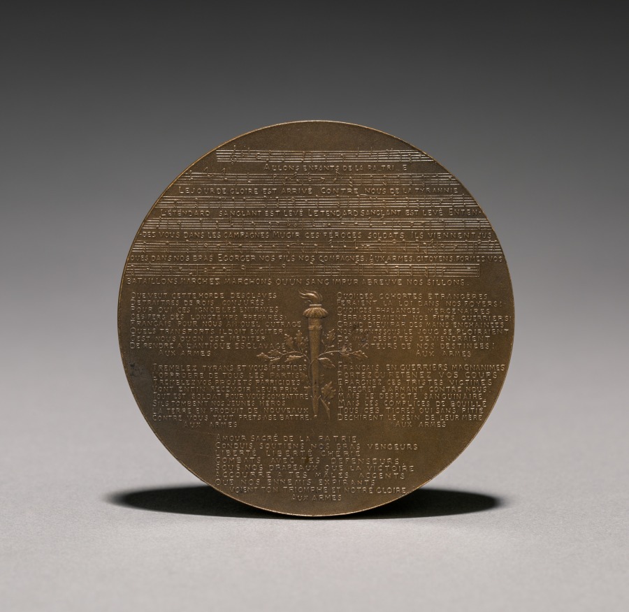 Medal of Claude Joseph Rouget de L'Isle (1760-1836) (reverse)