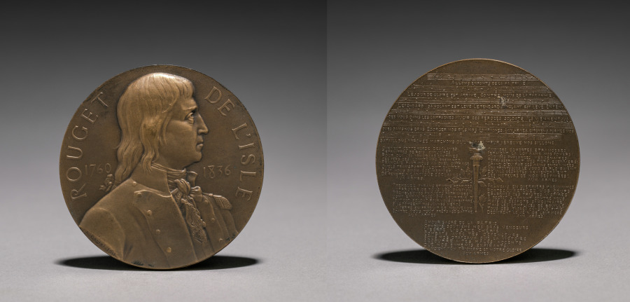 Medal of Claude Joseph Rouget de L'Isle (1760-1836)