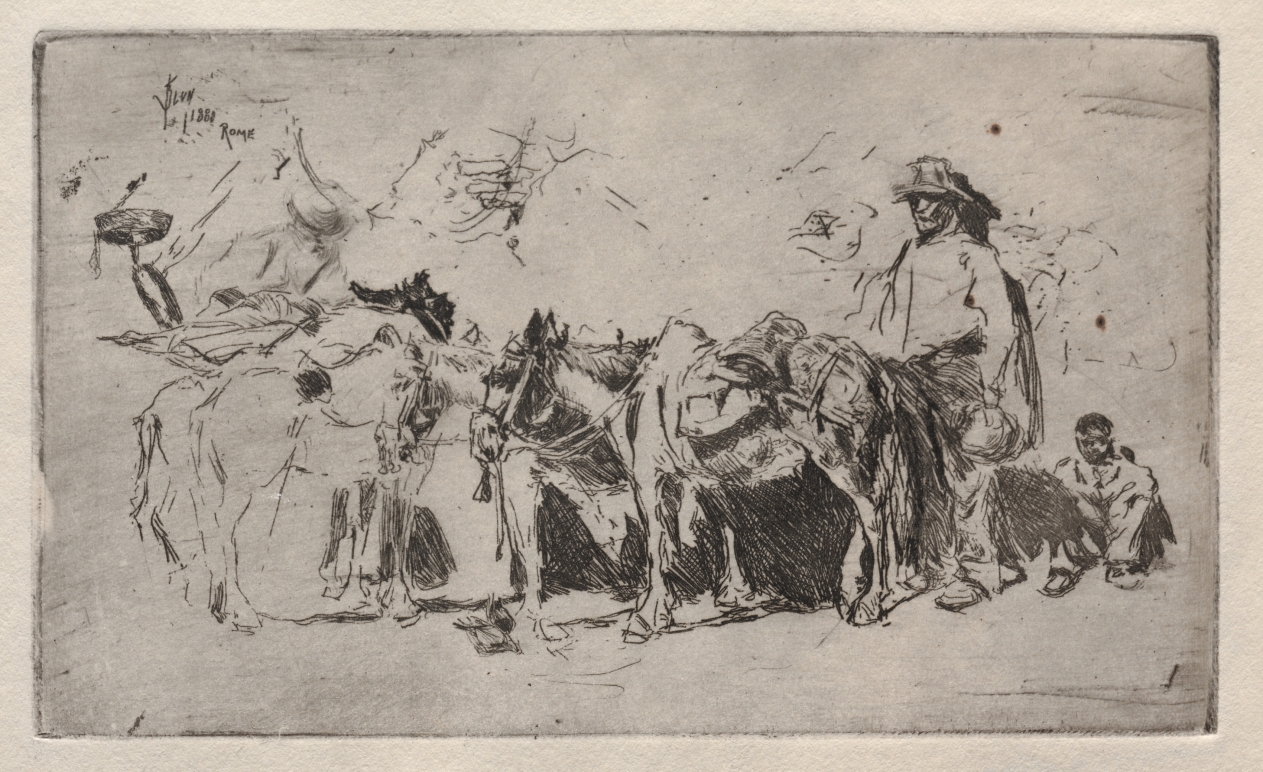 Men and Donkeys, Rome