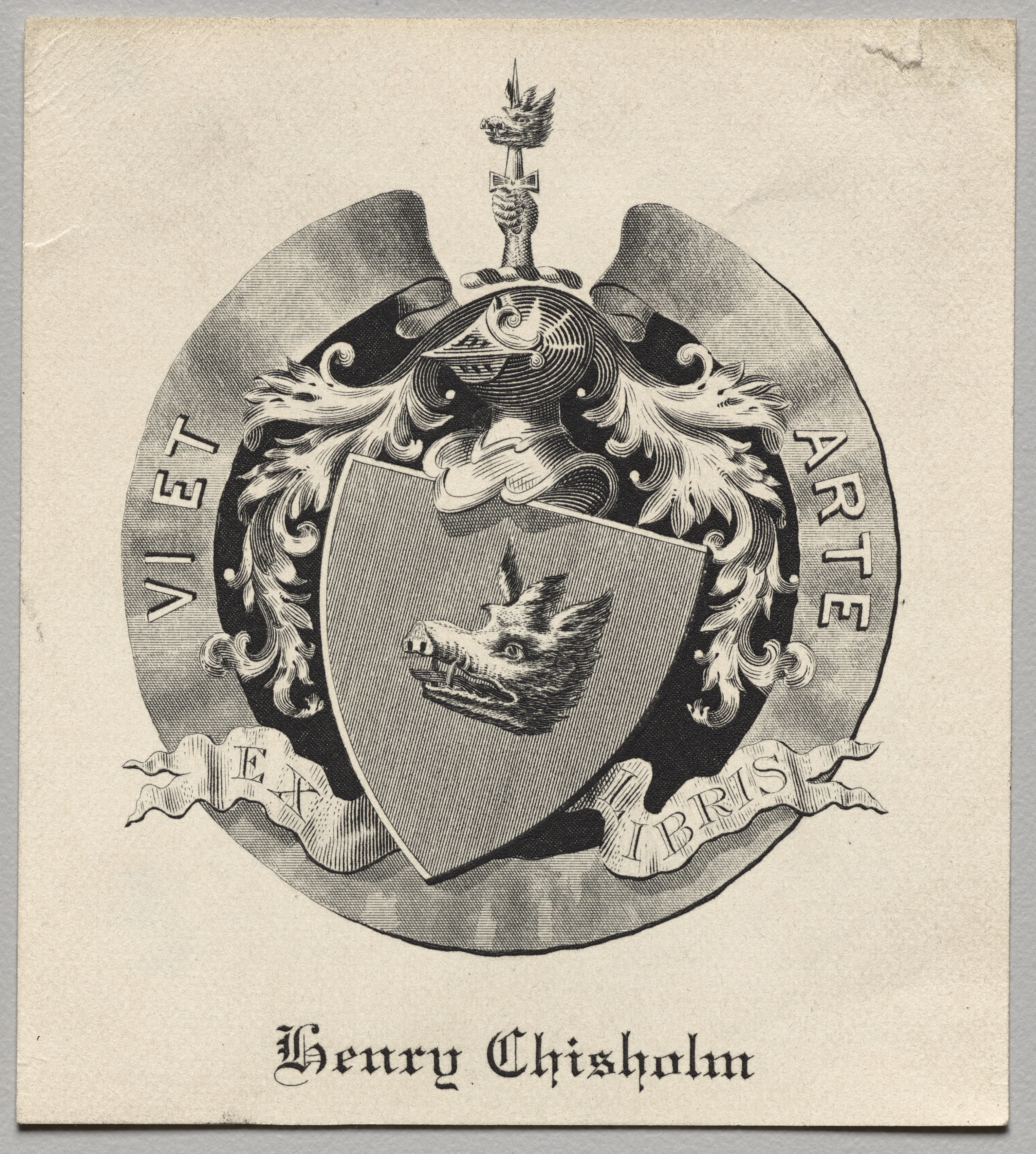 Unknown artist, Bookplate: Henry Chisholm