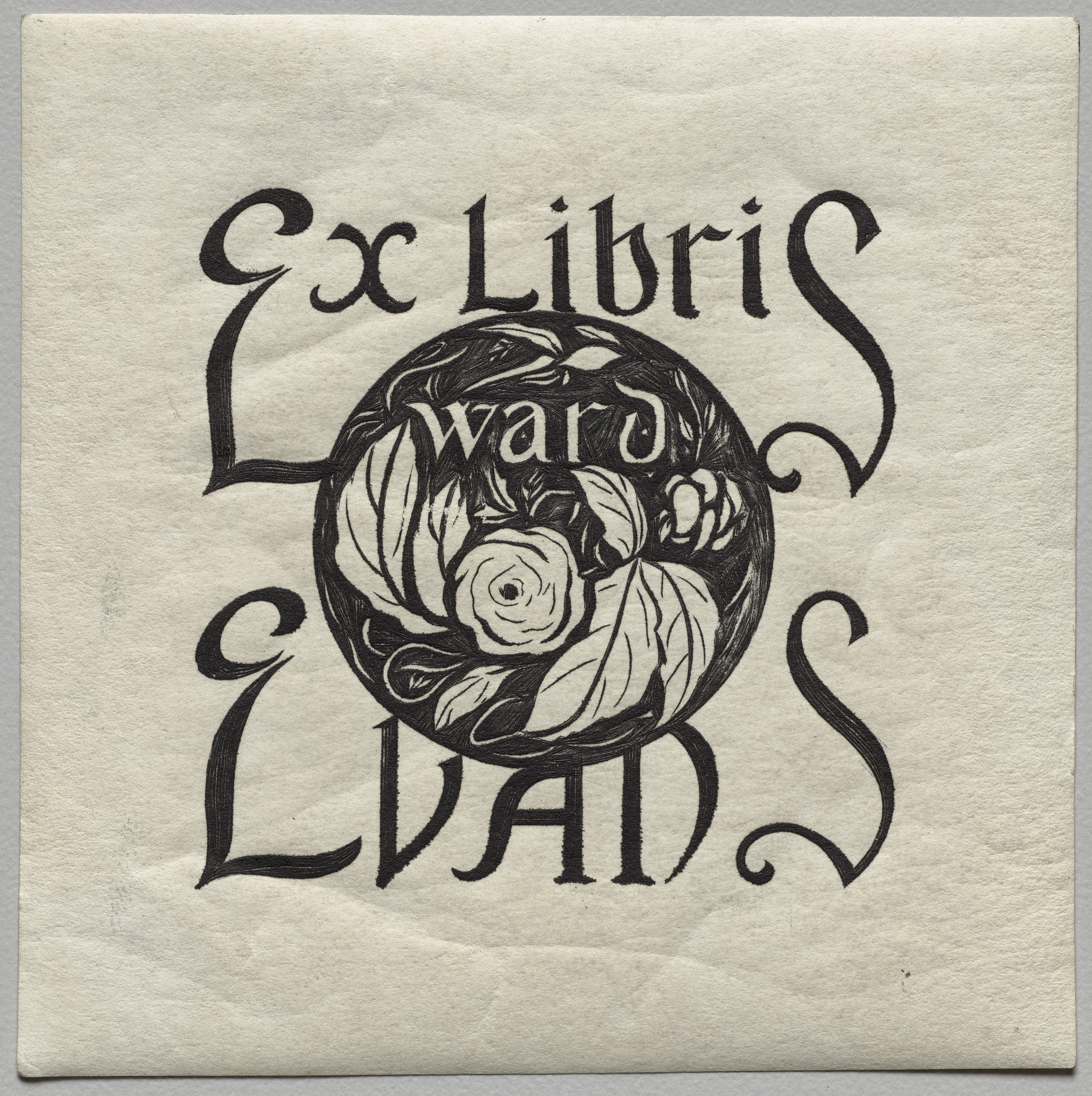 Unknown artist, Bookplate: Ward Evans