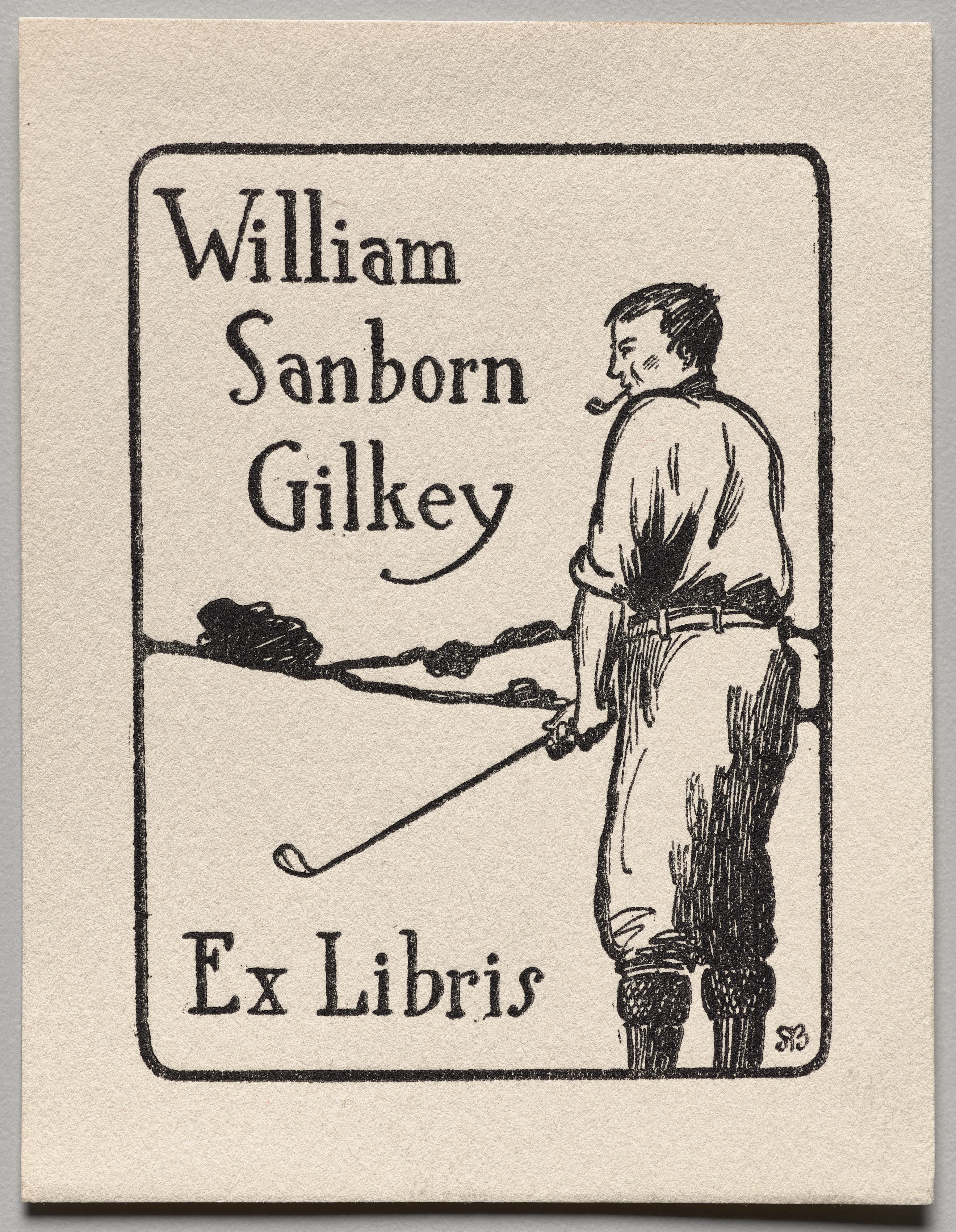 Unknown artist, Bookplate: William Sanborn Gilkey