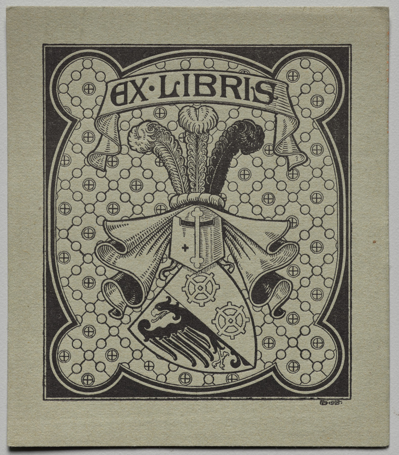 Bookplate: Rudolf R. V. Hoschek
