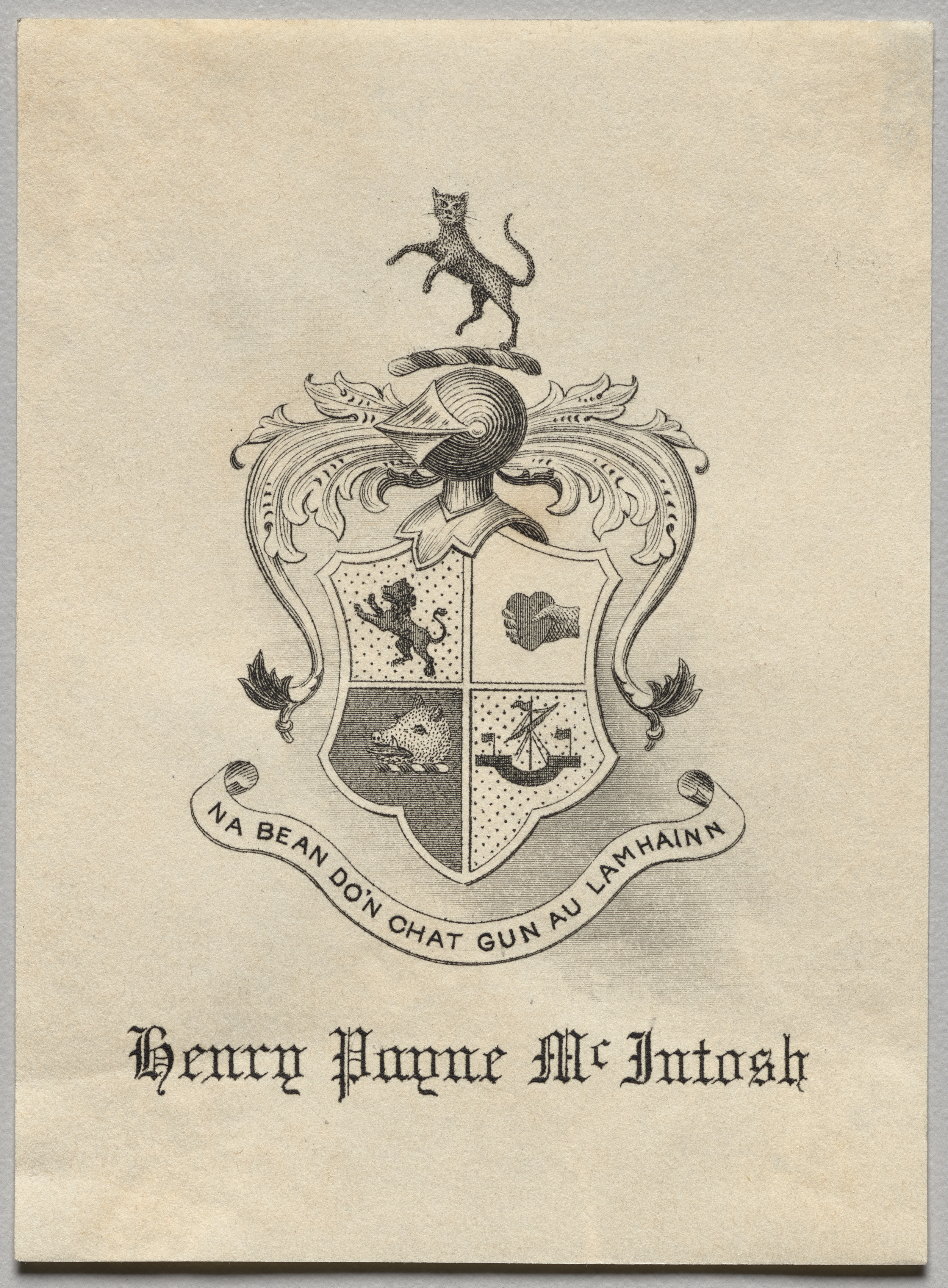 Unknown artist, Bookplate: Henry Payne McIntosh