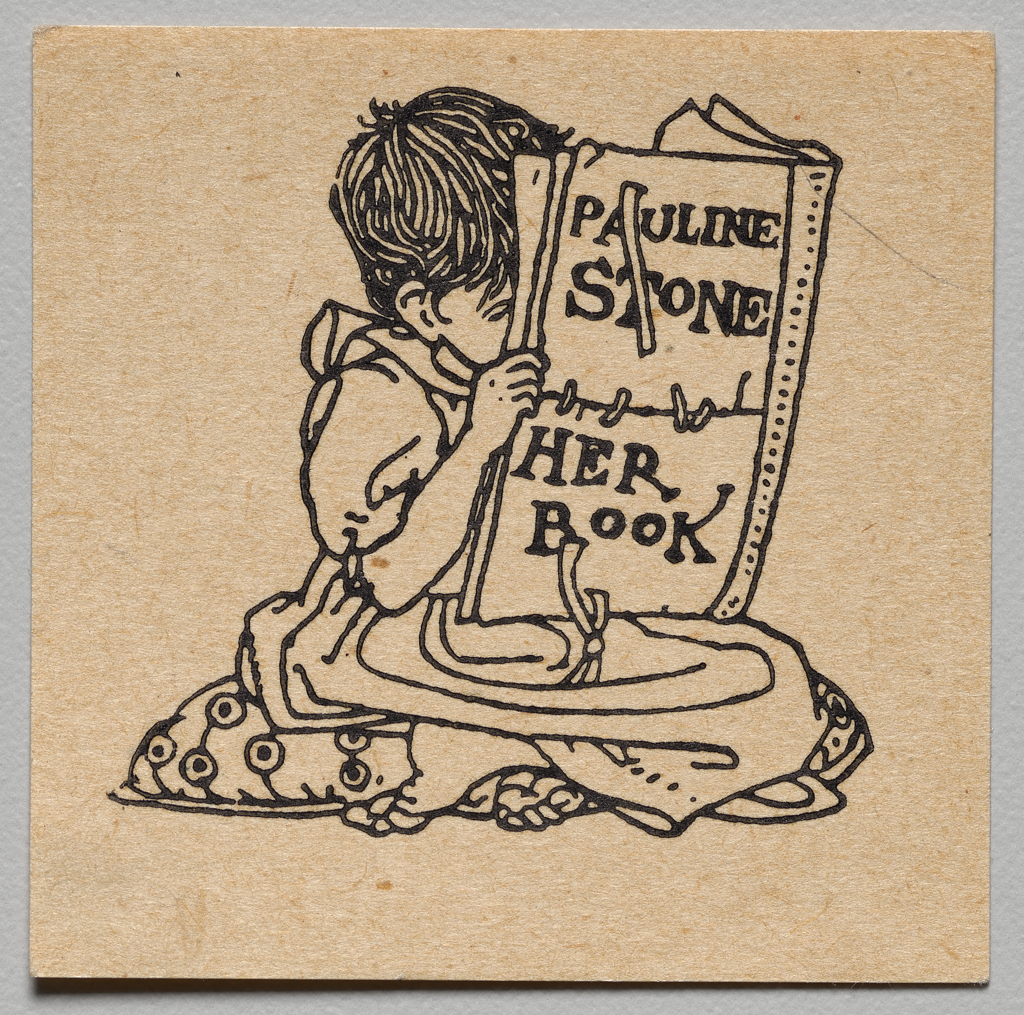 Unknown artist, Bookplate: Pauline Stone