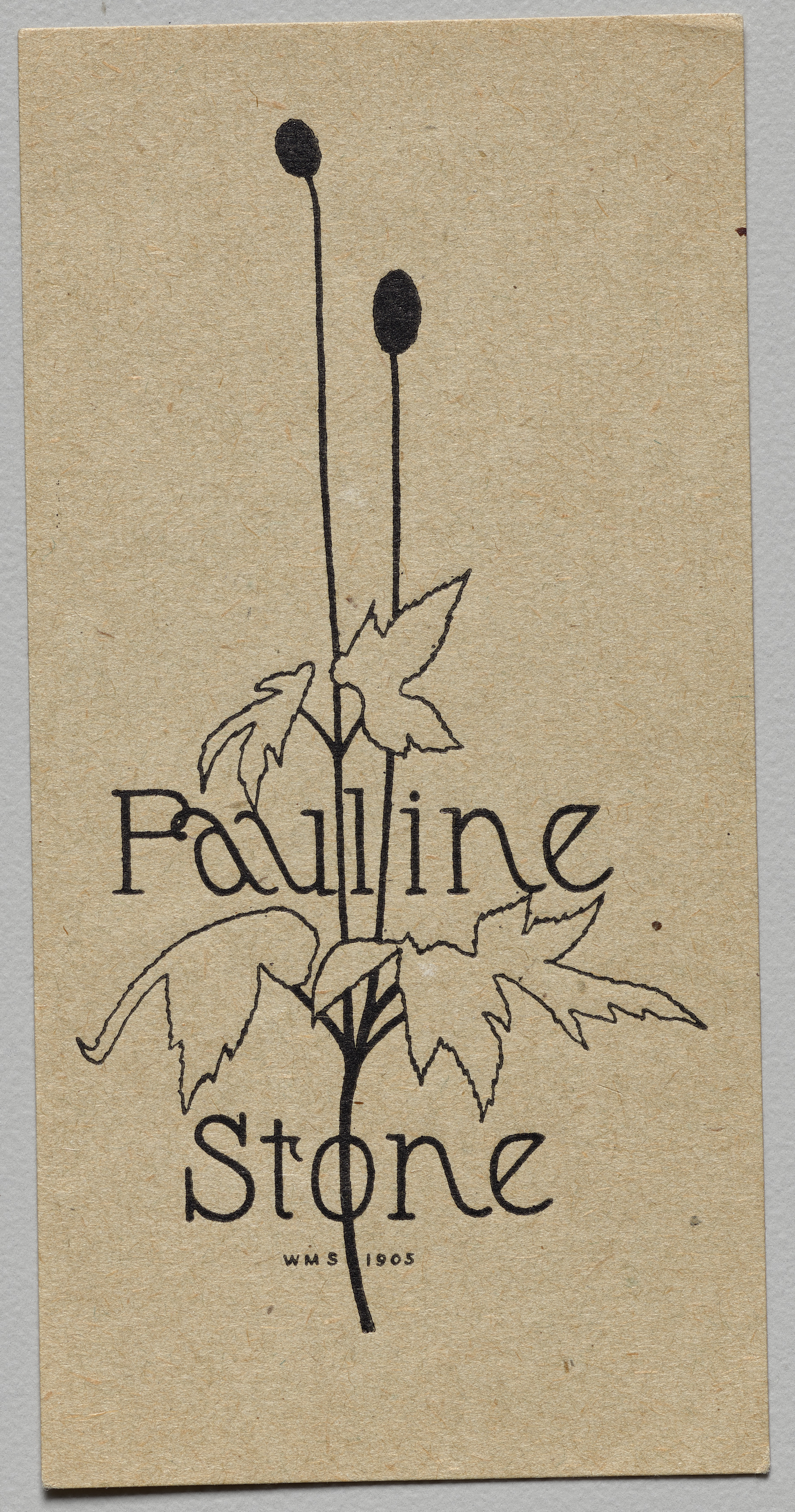 Bookplate: Pauline Stone