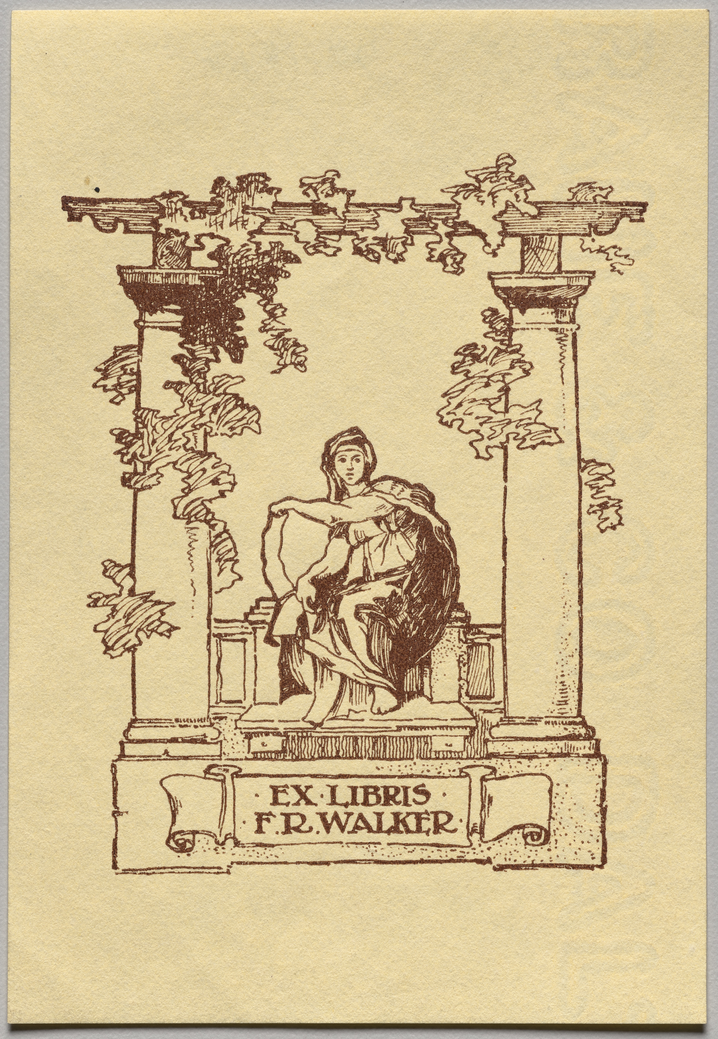 Unknown artist, Bookplate: F. R. Walker