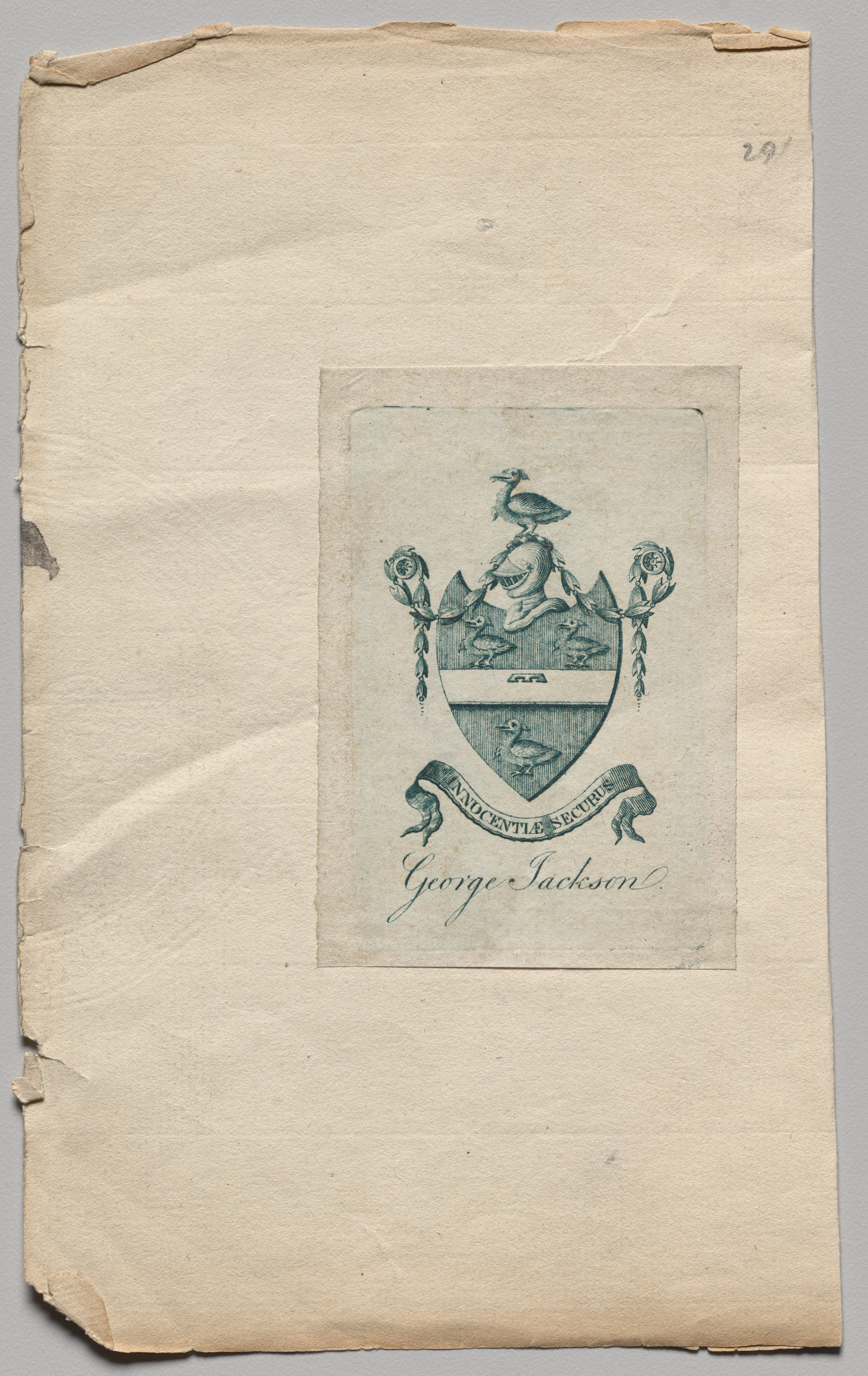 Bookplate: George Jackson