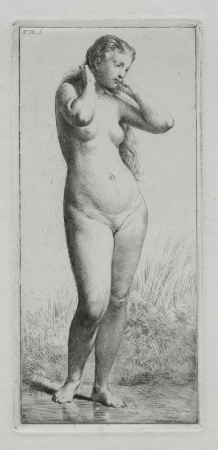 Young Woman Bathing
