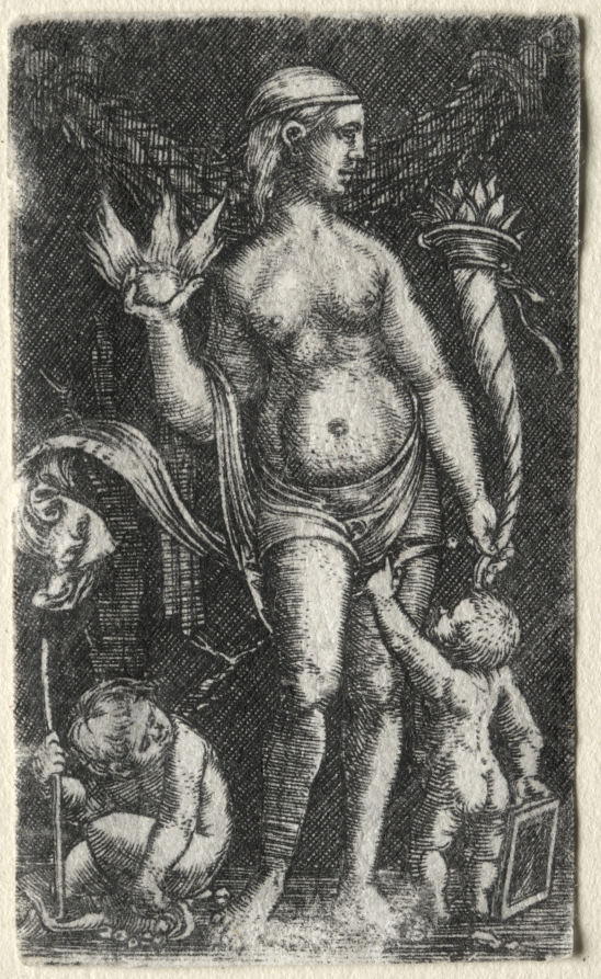 Venus between two cupids