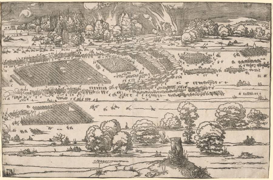 Siege of a Fortress:  Left Portion