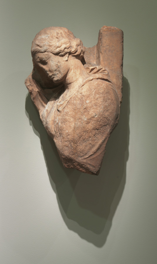 Grave Stela by Unknown Artist (-400), pentelic marble at Cleveland Museum of Art