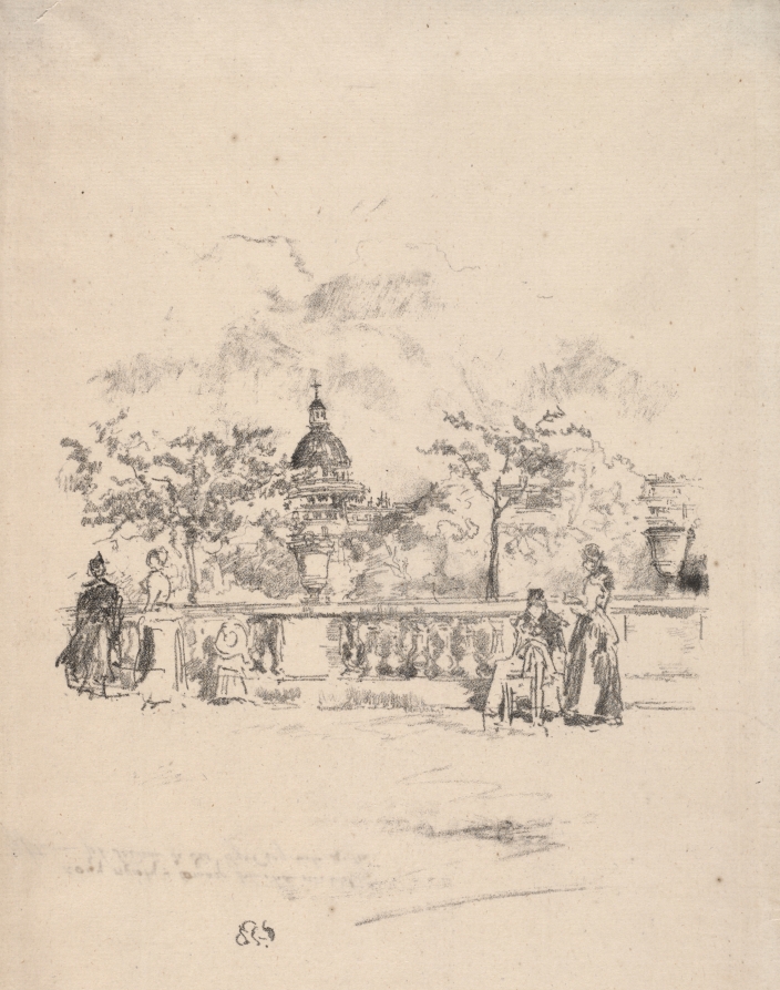 Pantheon from the Terrace of the Luxembourg Gardens