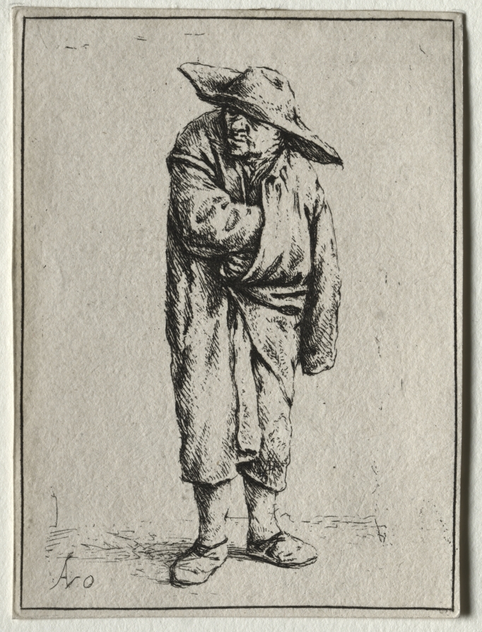 Peasant with his hand in his cloak