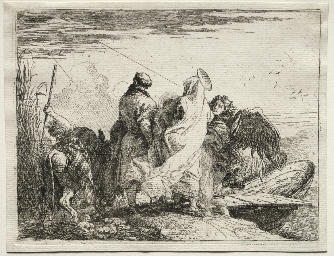 Flight into Egypt:  The Holy Family Leaving the Shore
