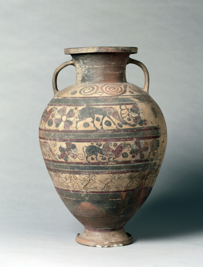 Black-Figure Neck-Amphora (Storage Vessel): Animal Friezes