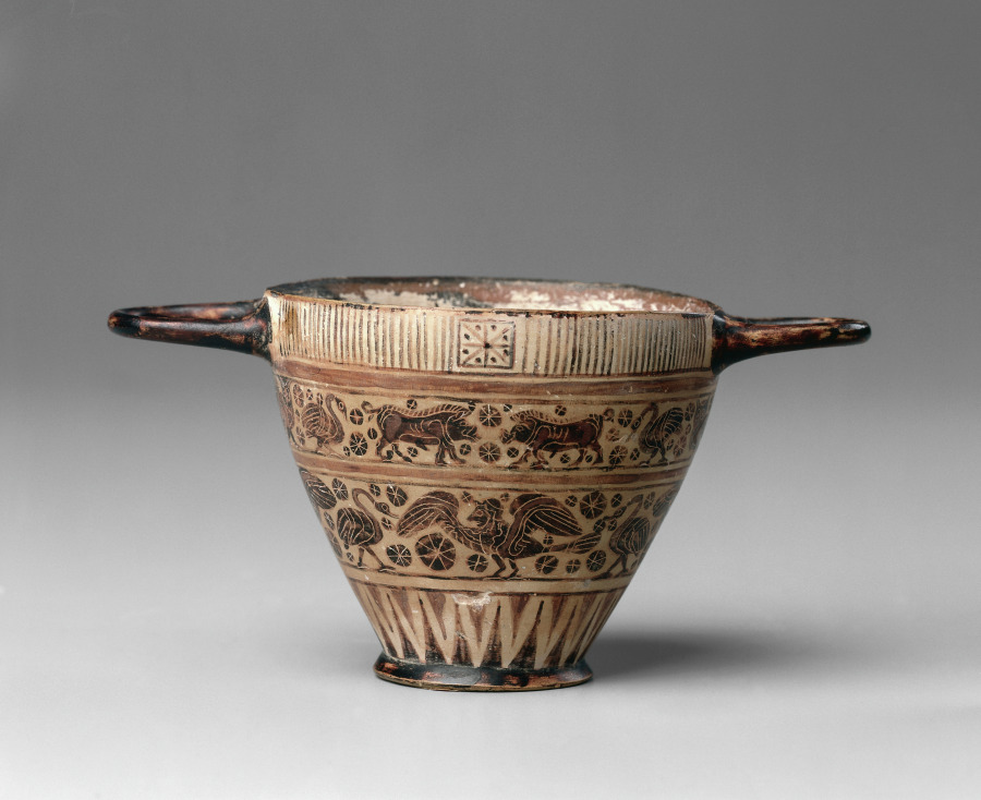 Drinking Cup by Unknown Artist (900), pottery with burnished, colored slips at Cleveland Museum of Art