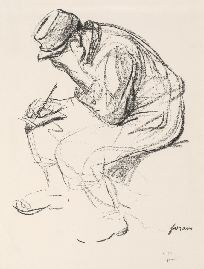 Prisoner of War Writing a Letter