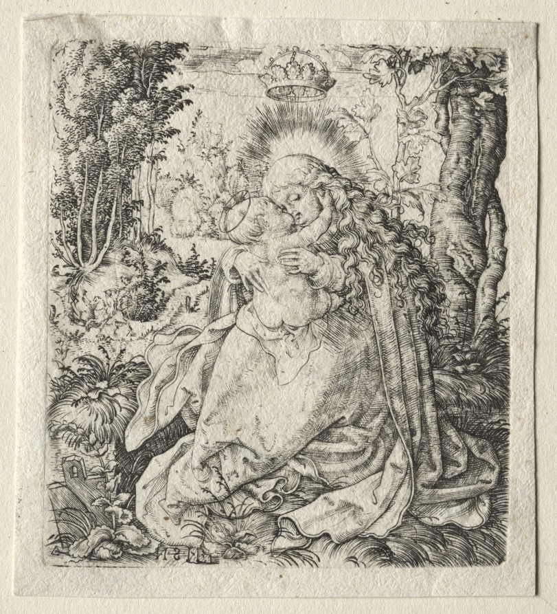 Virgin and Child Seated in a Landscape by Master N. S., The Cleveland Museum of Art