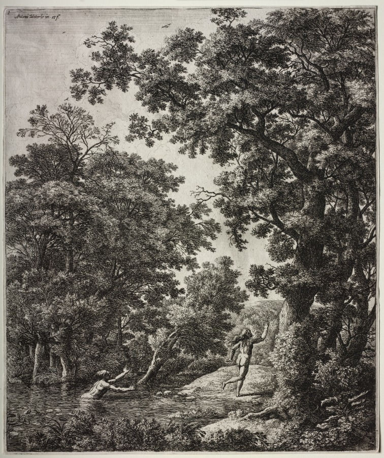 Six large upright landscapes with scenes from Ovid's Metamorphoses