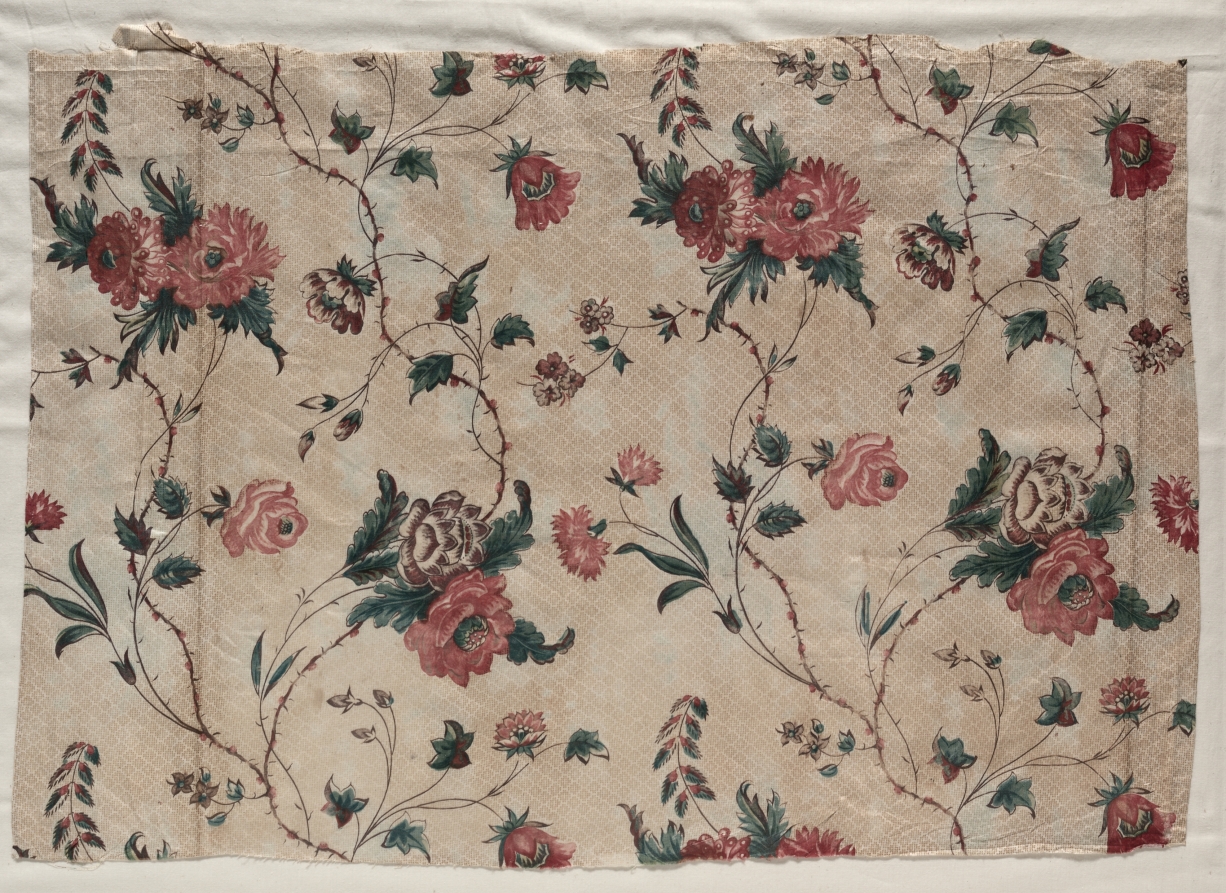 Glazed Chintz Fragment