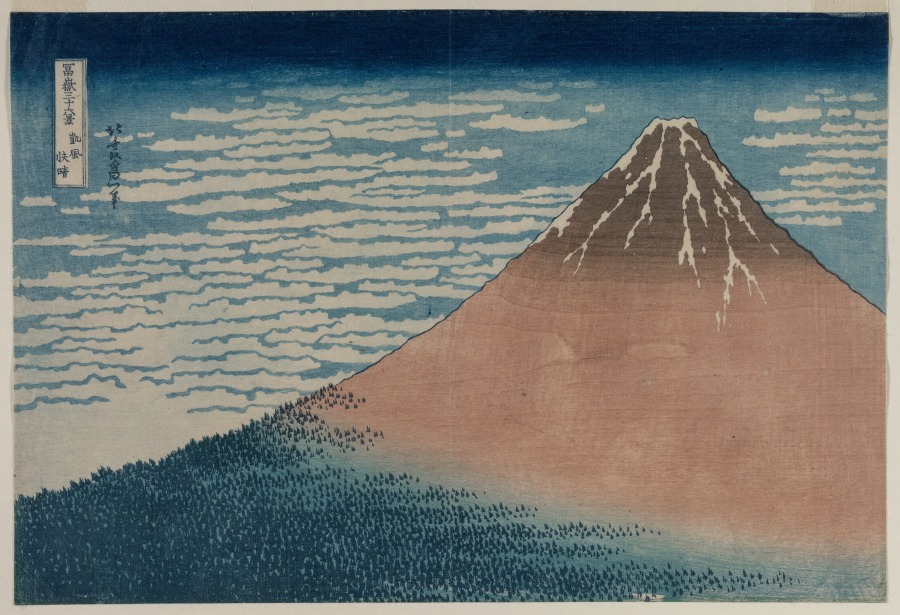 South Wind, Clear Sky, from Thirty-Six Views of Mount Fuji