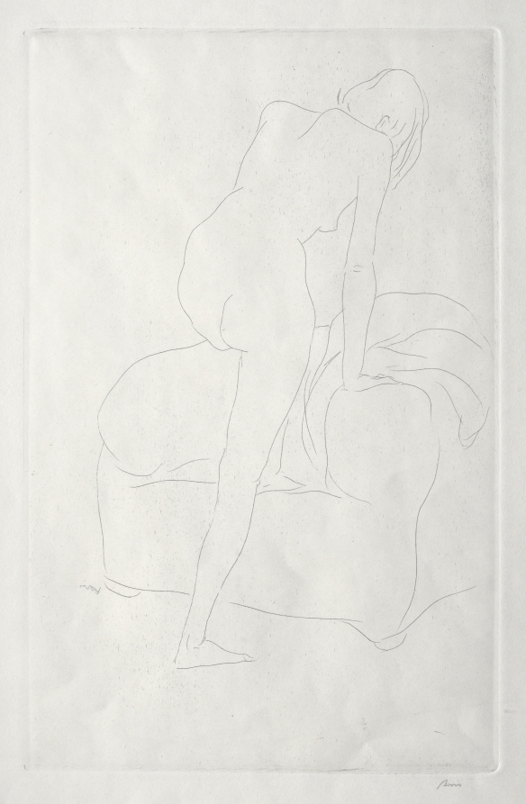 Study of a Nude Woman Standing by Boris, The Cleveland Museum of Art