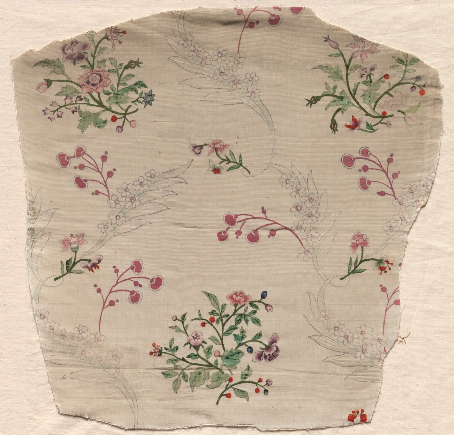 Fragment of Painted Taffeta
