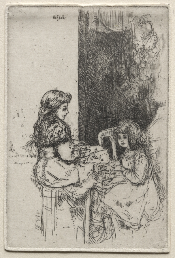 Paris:  Shelling Peas