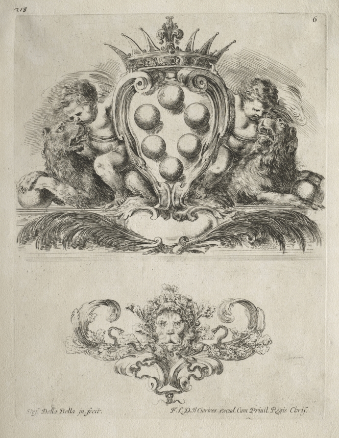 Collection of Various Caprices and New Designs of Cartouches and Ornaments:  No. 6
