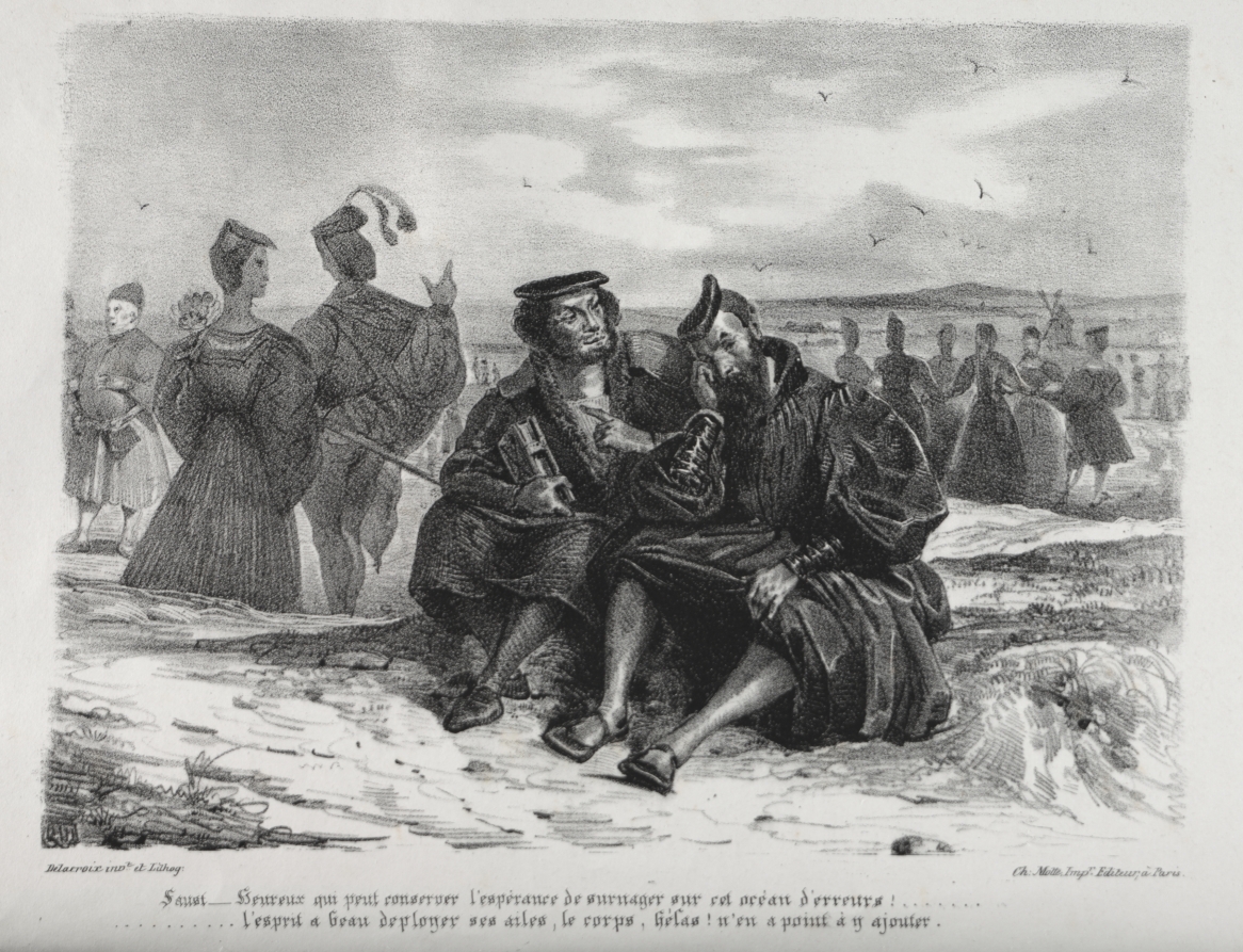 Illustrations for Faust:  Faust and Wagner