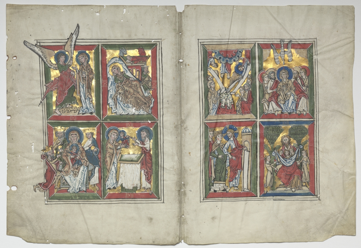 Bifolia with Scenes from the Life of Christ