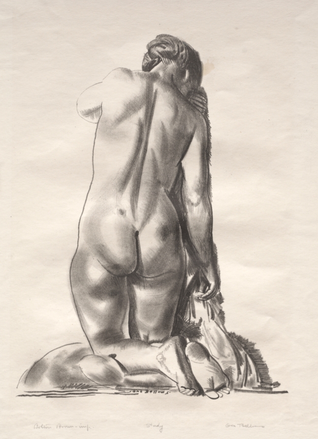 Nude Study, Woman Kneeling on a Pillow