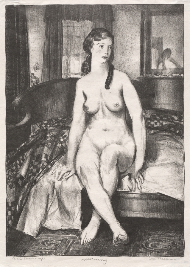 Morning, Nude on Bed, Second Stone