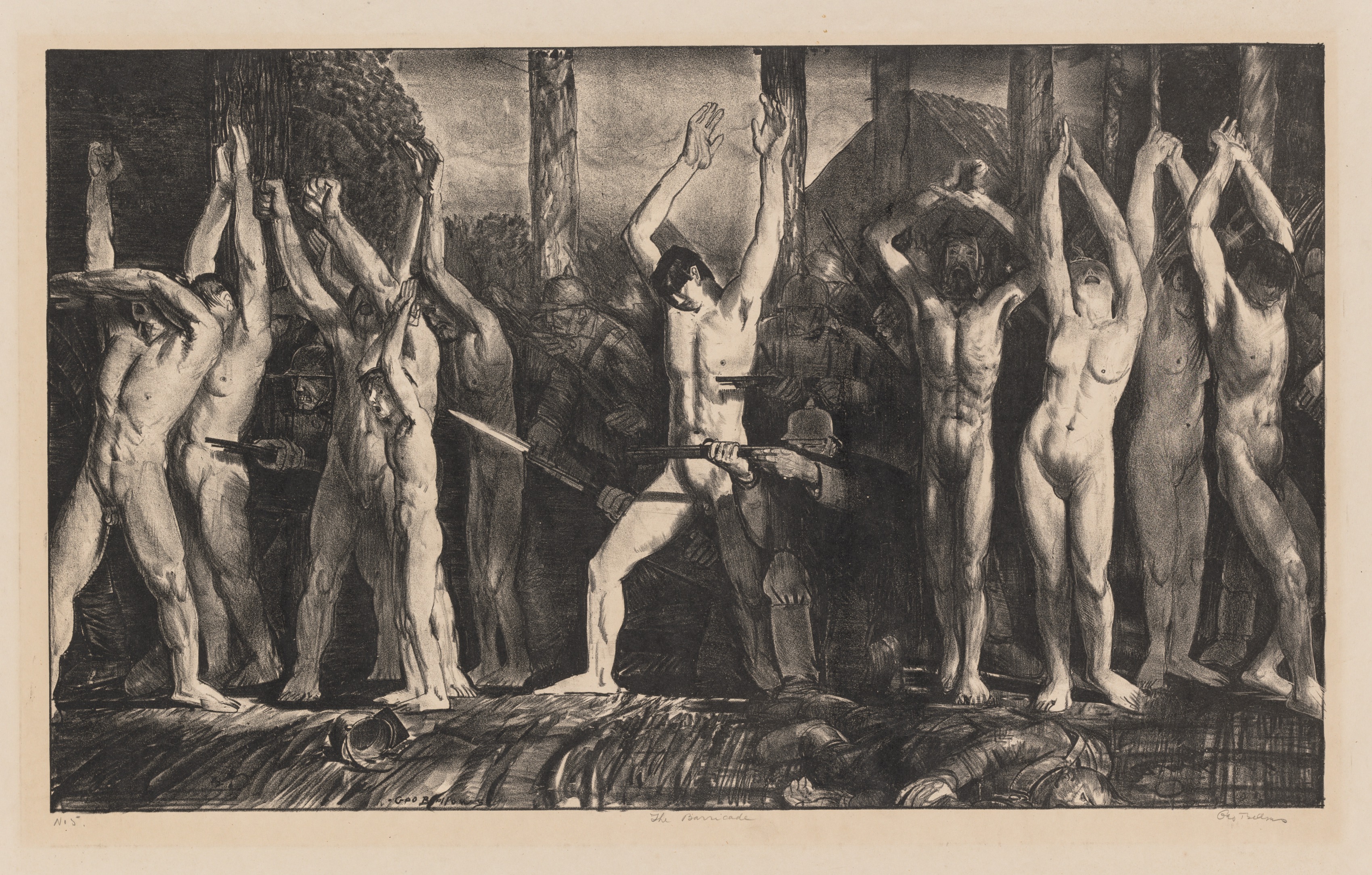 The Barricade, First Stone