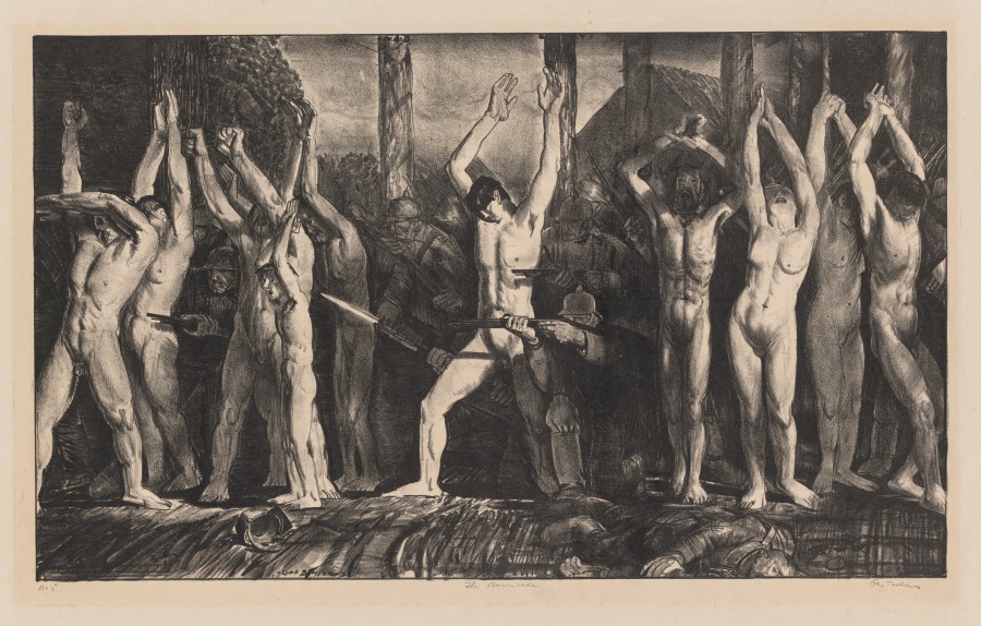 The Barricade, First Stone