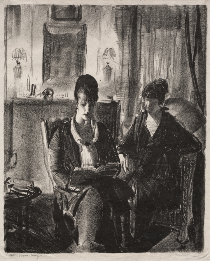 Elsie Reading to Emma, First Stone