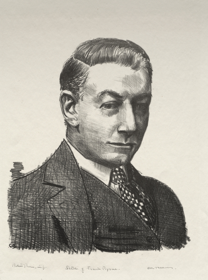 Sketch of Frank Byrne