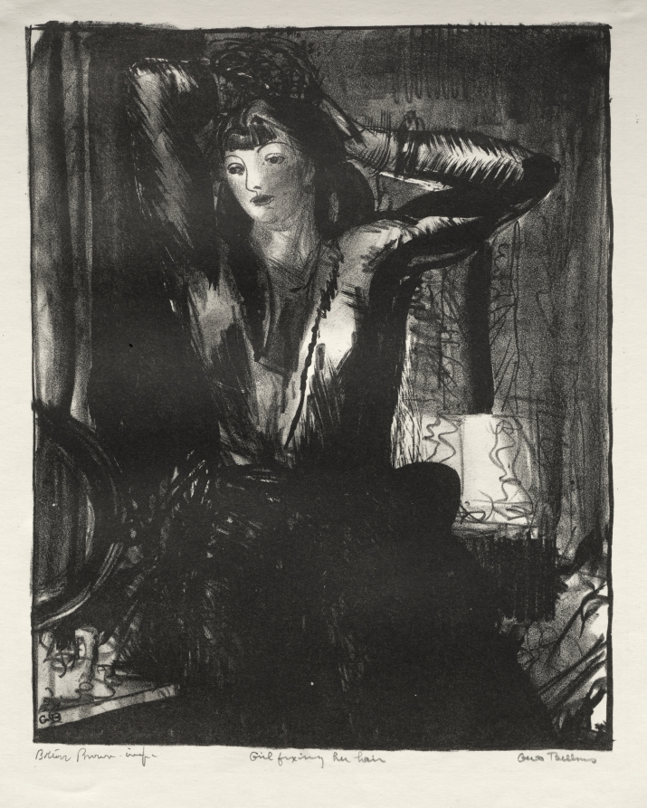 Girl Fixing Her Hair