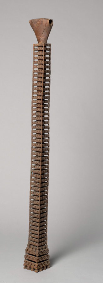 Haft from a Ceremonial Adze by Unknown Artist (1800), wood, fiber at Cleveland Museum of Art