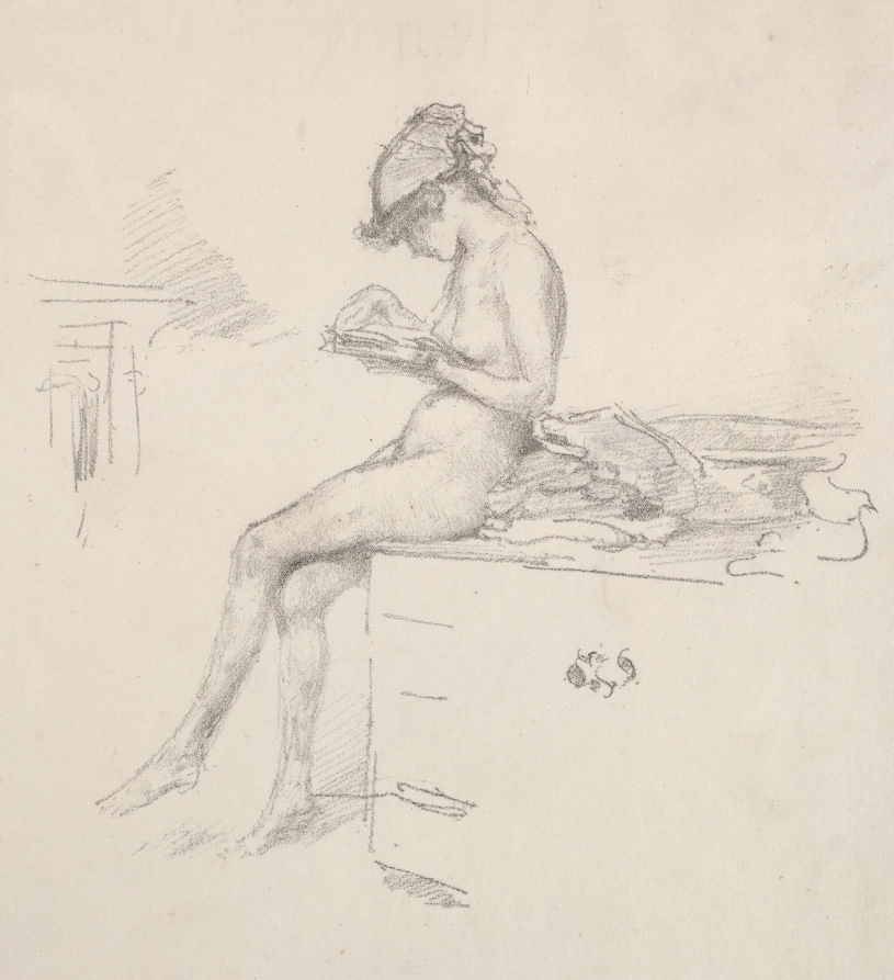 The Little Nude Model Reading