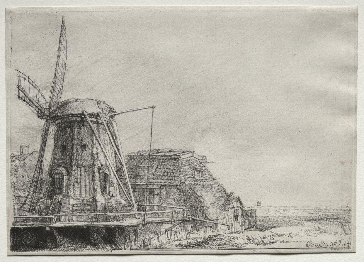 The Windmill by Rembrandt van Rijn (Dutch, 1606–1669)